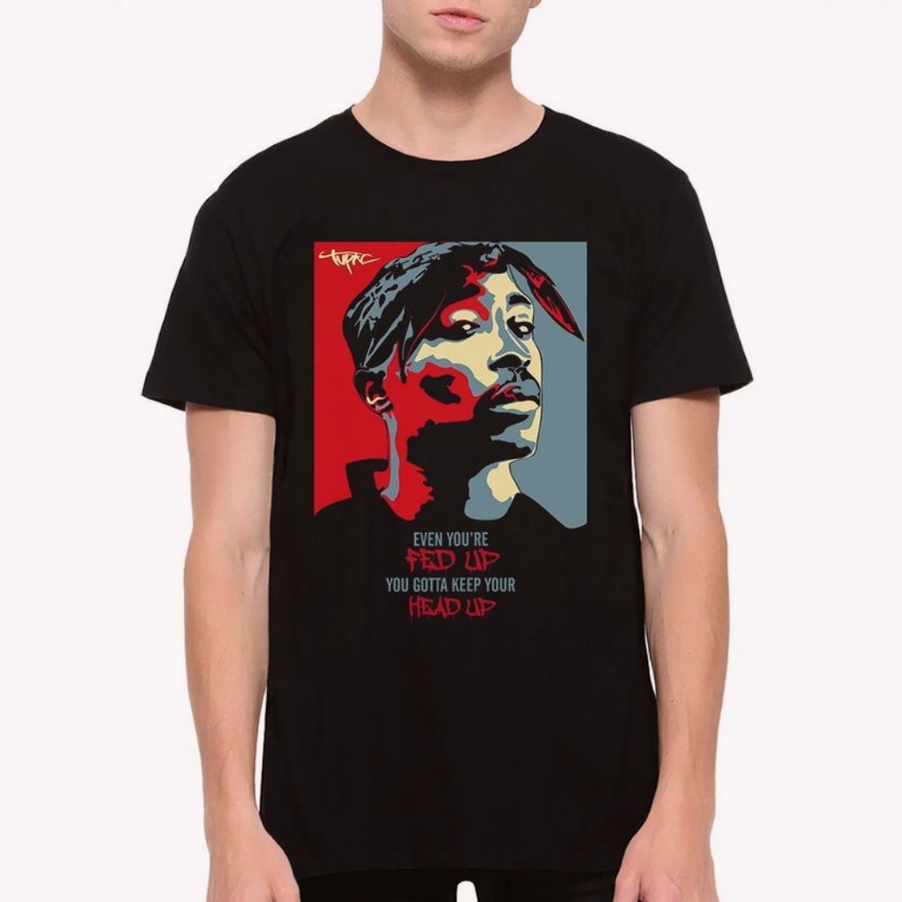 Vintage Tupac Shakur Keep Ya Head Up T-Shirt, 2Pac Vintage Unisex Tshirt